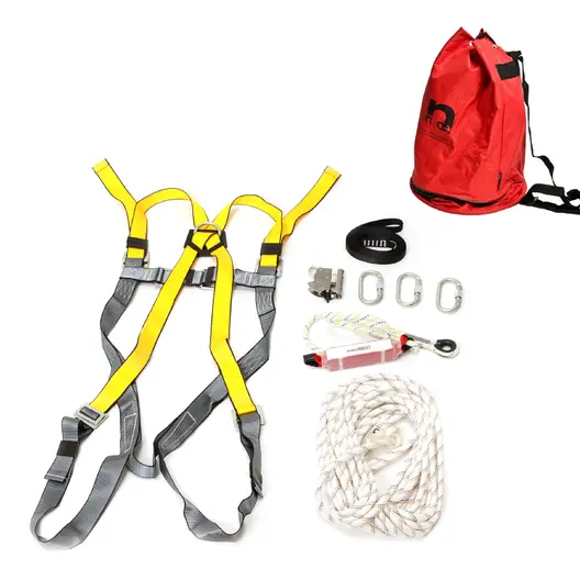 Алпинистки колан Haklift  с въжета и карабини 15 м