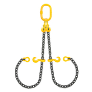 Сапан верижен Haklift тип примка двураменен с куки  3.5 т, 5 м, жълт, NKLI10205L - product - 094 HKL3976