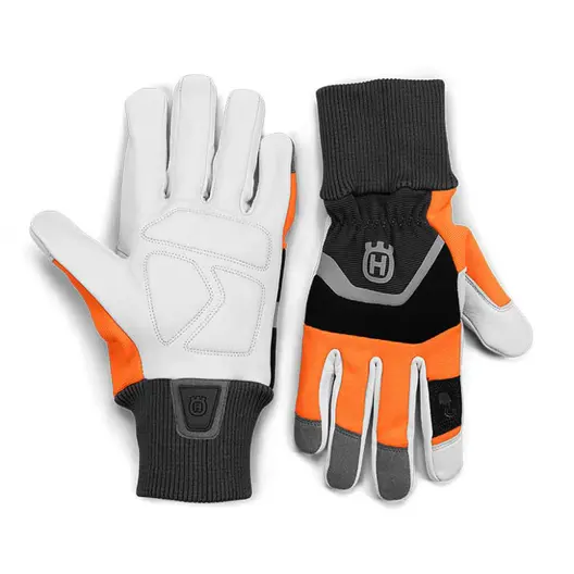 Ръкавици Husqvarna със защита от срязване  размер 8, оранжево и бяло, Comfort