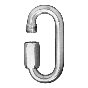 Карабинер Inox Mare D-образен с винт ф 10x89 мм, A4, 540 кг, 8253