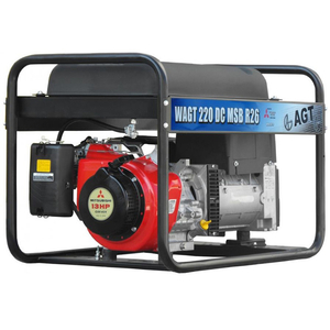 Генератор AGT бензинов трифазен заваръчен 6500 W, 13 к.с., 220 A, 230/400 V, WAGT 220 DC MSB R26