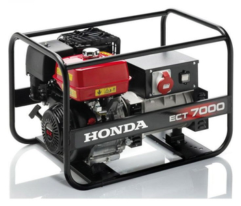 Генератор Honda бензинов трифазен 7000 W, 11.7 к.с., 17/9.5 A, 230/400 V, ECT 7000