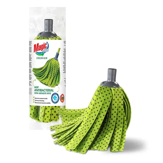 Бърсалка Magic Clean за под антибактериална  зелен/син, 330х145 мм, Premium
