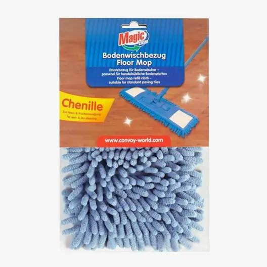 Основа за подочистачка Magic Clean моп  зелен/розов/син, 450х150 мм, Chenille
