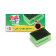 Гъба Magic Clean домакинска к-кт  3 бр., Premium Soft Power - product - 094 KVI 126
