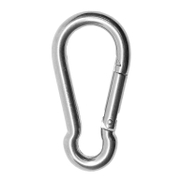 Карабинер Inox Mare крушовиден неръждаем  8x80 мм, A4, 225 кг, DIN 5299 - product - 094 MUM 013