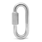 Карабинер QD Rigging China D-образен с винт  ф 4х40 мм, A4, 80 кг, DIN 5299 - product - 094 MUM1235