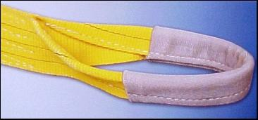 Сапан полиестерен QD Rigging China плосък с уши  3 т, 6 м, жълт - product - 094 MUM1666