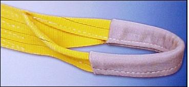 Сапан полиестерен QD Rigging China плосък с уши  3 т, 2 м, жълт - product - 094 MUM1717