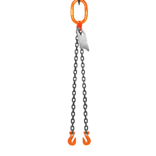 Сапан верижен QD Rigging China двураменен с куки  4 т, 1 м