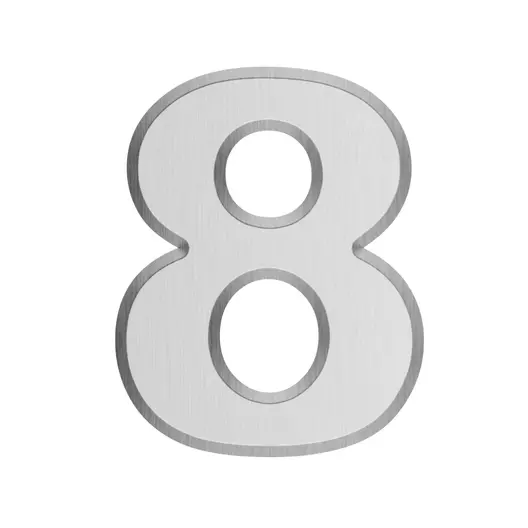 Цифра Coverguard 8 сребро със самозалепващ се гръб 40 мм