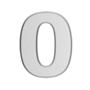 Цифра Coverguard 0 сребро със самозалепващ се гръб 40 мм - product - 094 PRV4413