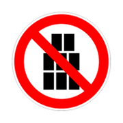 Знак лепенка Billboard забранителен Забранени са стифирането и складирането ф 120 мм - product - 094 PRV4421