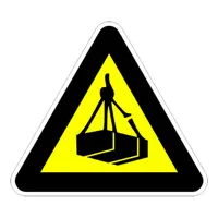 Знак лепенка Billboard предупредителен Внимание! Опасност от падане на товари 120x120x120 мм