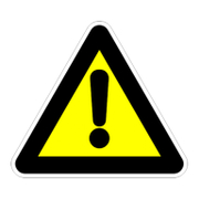 Знак лепенка Billboard предупредителен Внимание! Опасност 120x120x120 мм - product - 094 PRV4437