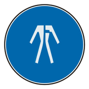 Знак лепенка Billboard задължителен Трябва да се носи защитно облекло ф 120 мм - product - 094 PRV4431