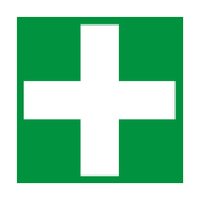 Знак лепенка Billboard указателен Пункт за първа помощ 120x120 мм - product - 094 PRV4447