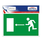 Знак лепенка Billboard указателен Авариен изход/Спасителен маршрут 130x80 мм - product - 094 PRV4448