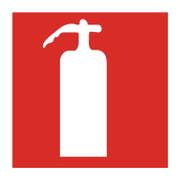 Знак лепенка Billboard противопожарен Пожарогасител 120x120 мм - product - 094 PRV4456