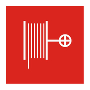 Знак лепенка Billboard противопожарен Противопожарен кран с шланг 120x120 мм - product - 094 PRV4457