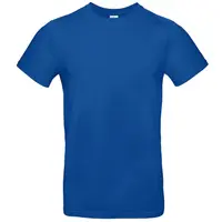 Работна тениска B&C Collection с къс ръкав  синя, размер XXL, памук, #E150