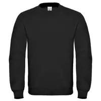 Блуза работна B&C Collection ватирана с дълъг ръкав  черен, размер 4XL, ID.202