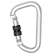 Карабинер Kratos Safety D-образен алуминиев с винт  11.5 мм, 23 kN, 69х111 мм, FA5010322 - product - 094 PRX3155