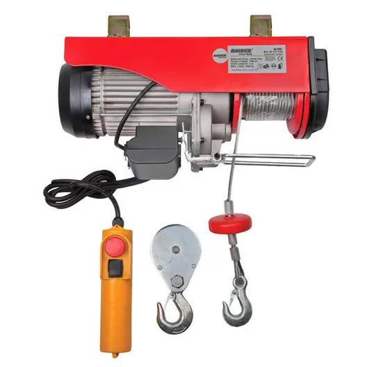 Телфер електрически Raider със стоманено въже  0.5/1 т, 1600 W, RD-EH03