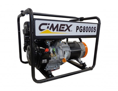 Генератор Cimex бензинов трифазен 6500 W, 13 к.с., 17 A, 230/400 V, PT8000S