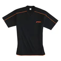 Работна тениска STIHL с къс ръкав  черна, размер XL, памук
