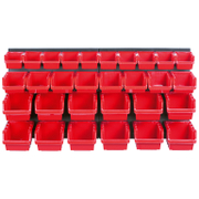 Щендер Kistenberg за инструменти с 30 контейнера празен 400x165x400 мм, черно и червено, Orderline KOR3 - product - 094 TEK 101