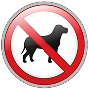 Знак лепенка Totem забранителен Забранено е за домашни любимци ф 150 мм - product - 094 TOT3620