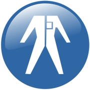 Знак лепенка Totem задължителен Трябва да се носи защитно облекло ф 150 мм - product - 094 TOT3638