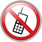 Знак лепенка Totem забранителен Забранено е за мобилни телефони ф 150 мм - product - 094 TOT3632