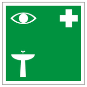 Знак лепенка Totem указателен Измиване на очите 147х147 мм - product - 094 TOT3646