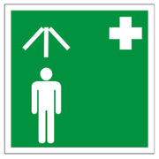 Знак лепенка Totem указателен Предпазен душ 147х147 мм - product - 094 TOT3647