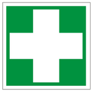 Знак лепенка Totem указателен Пункт за първа помощ 147х147 мм - product - 094 TOT3649