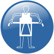 Знак лепенка Totem задължителен Трябва да се носи защитен колан ф 150 мм - product - 094 TOT3640