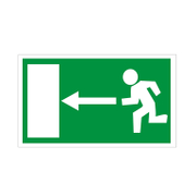 Знак лепенка Totem указателен Авариен изход/Спасителен маршрут 250х147 мм - product - 094 TOT3643