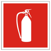 Знак лепенка Totem противопожарен Пожарогасител 147х147 мм - product - 094 TOT3653