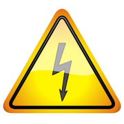 Знак лепенка Totem предупредителен Внимание! Опасност от електрически ток 145х145 мм - product - 094 TOT3666