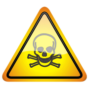 Знак лепенка Totem предупредителен Внимание! Токсични материали 145х145 мм - product - 094 TOT3661