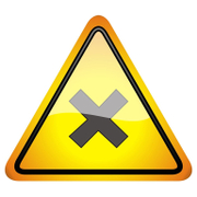 Знак лепенка Totem предупредителен Внимание! Вреден или дразнещ материал 145х145 мм - product - 094 TOT3675