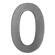 Цифра Totem 0 сребро със самозалепващ се гръб, Silver 01 - product - 094 TOT3696