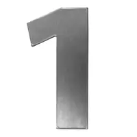 Цифра Totem 1 сребро със самозалепващ се гръб, Silver 02