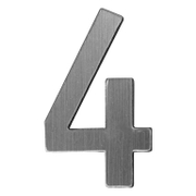 Цифра Totem 4 сребро със самозалепващ се гръб, Silver 01 - product - 094 TOT3690