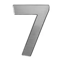 Цифра Totem 7 сребро със самозалепващ се гръб, Silver 01