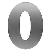 Цифра Totem 0 сребро със самозалепващ се гръб, Silver 02 - product - 094 TOT3706