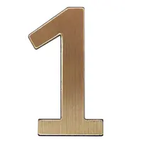 Цифра Totem 1 злато със самозалепващ се гръб, Gold 01