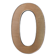 Цифра Totem 0 злато със самозалепващ се гръб, Gold 01 - product - 094 TOT3716